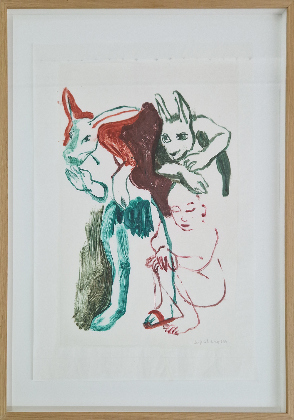 Ana Jacinto Nunes, Sem Título, 2014, 63x41,5 cm, óleo sobre papel BD