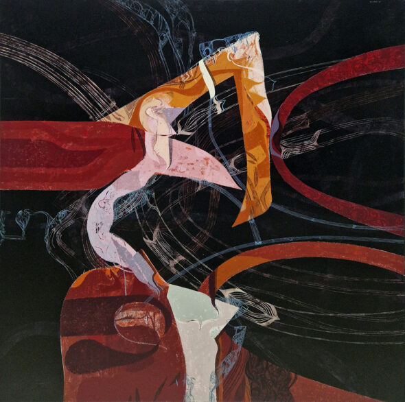 Gil Maia, Some Flowers Again, 2003, acrílico sobre tela, 130x130 cm BD