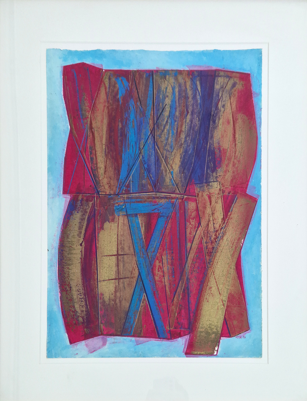 João Vieira, Sem título, 1990, acrílico sobre papel, 51x35 cm BD