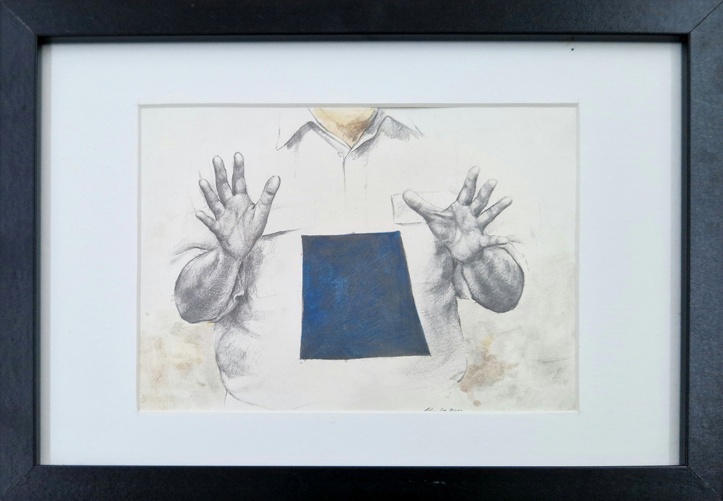 Jorge Abade, Sem título 2, 2012, acrílico e grafite sobre papel, 15x12 cm BD