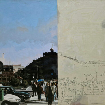 Jorge Abade, sem título, 1999, óleo sobre tela, 100x120 cm BD