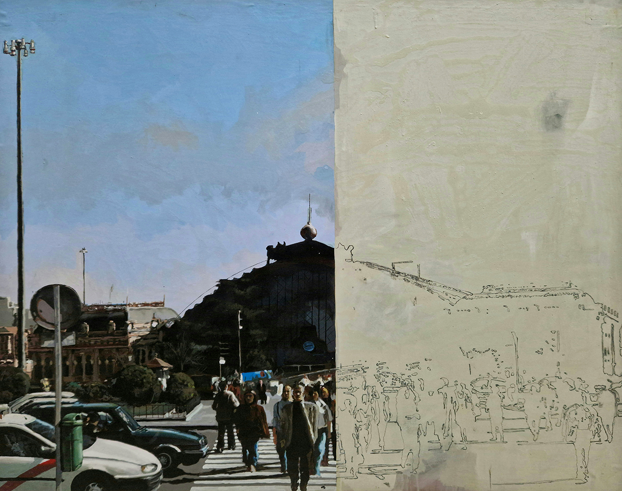 Jorge Abade, sem título, 1999, óleo sobre tela, 100x120 cm BD