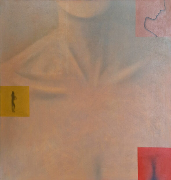 Jorge Martins, sem título, 1999, óleo sobre tela, 100x100 cm sem moldura BD
