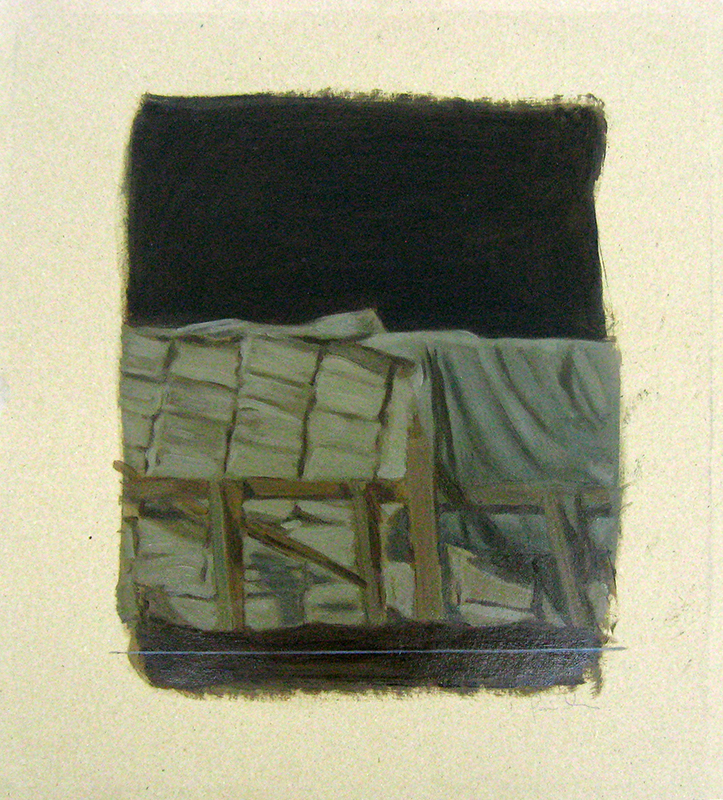 Pedro Pascoinho - uncovered - oleo sobre papel , 40x35cm