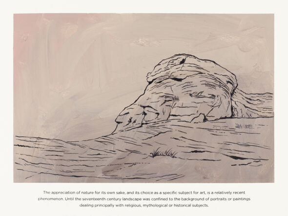 Alexandre Baptista, 2023, Landscape #5, Acrílico e impressão Inkjet sobre papel Canson (Montval 200gr), 24x32 cm BD