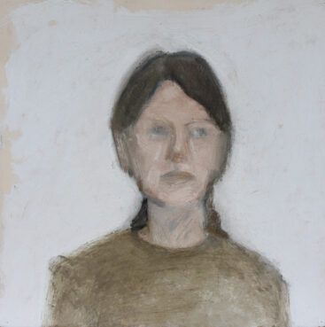 Ricardo Marcelino, Cabeça de mulher (Beatriz), 2021, óleo sobre papel, 30x30 cm BD