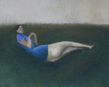 Ricardo Marcelino, Composição para figura feminina deitada (Beatriz), 2020, óleo sobre papel colado em tela, 40x50 cm BD
