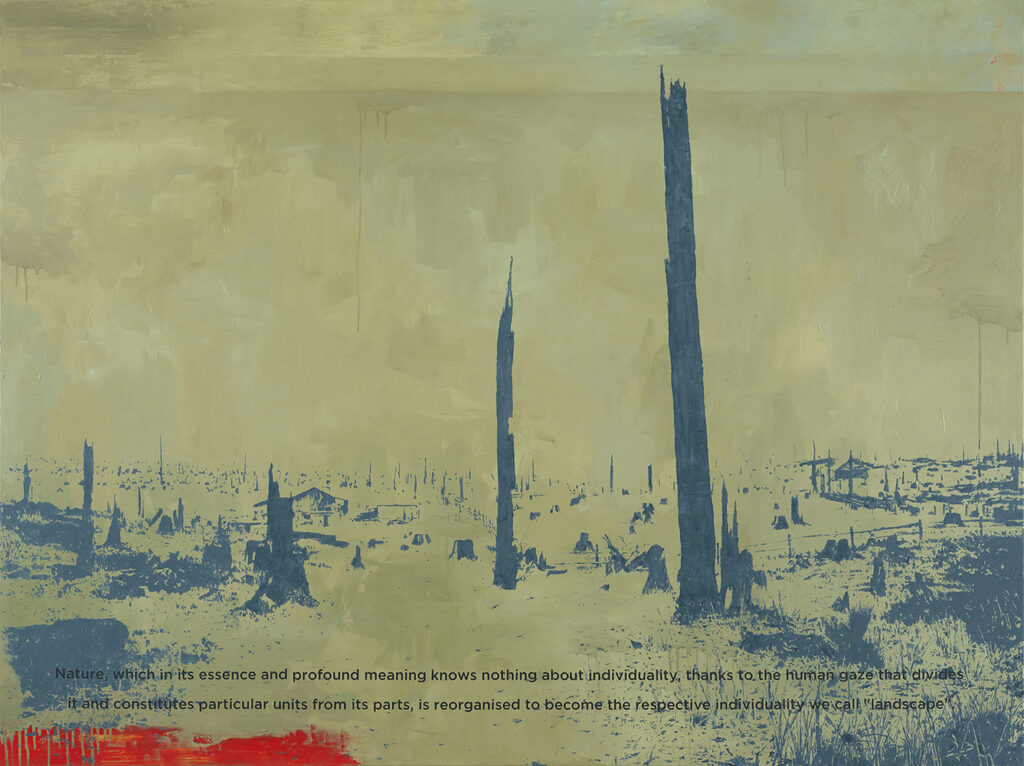 Alexandre Baptista, LANDSCAPES #10, 2024, óleo e acrílico sobre tela de linho, 150x200 cm BD
