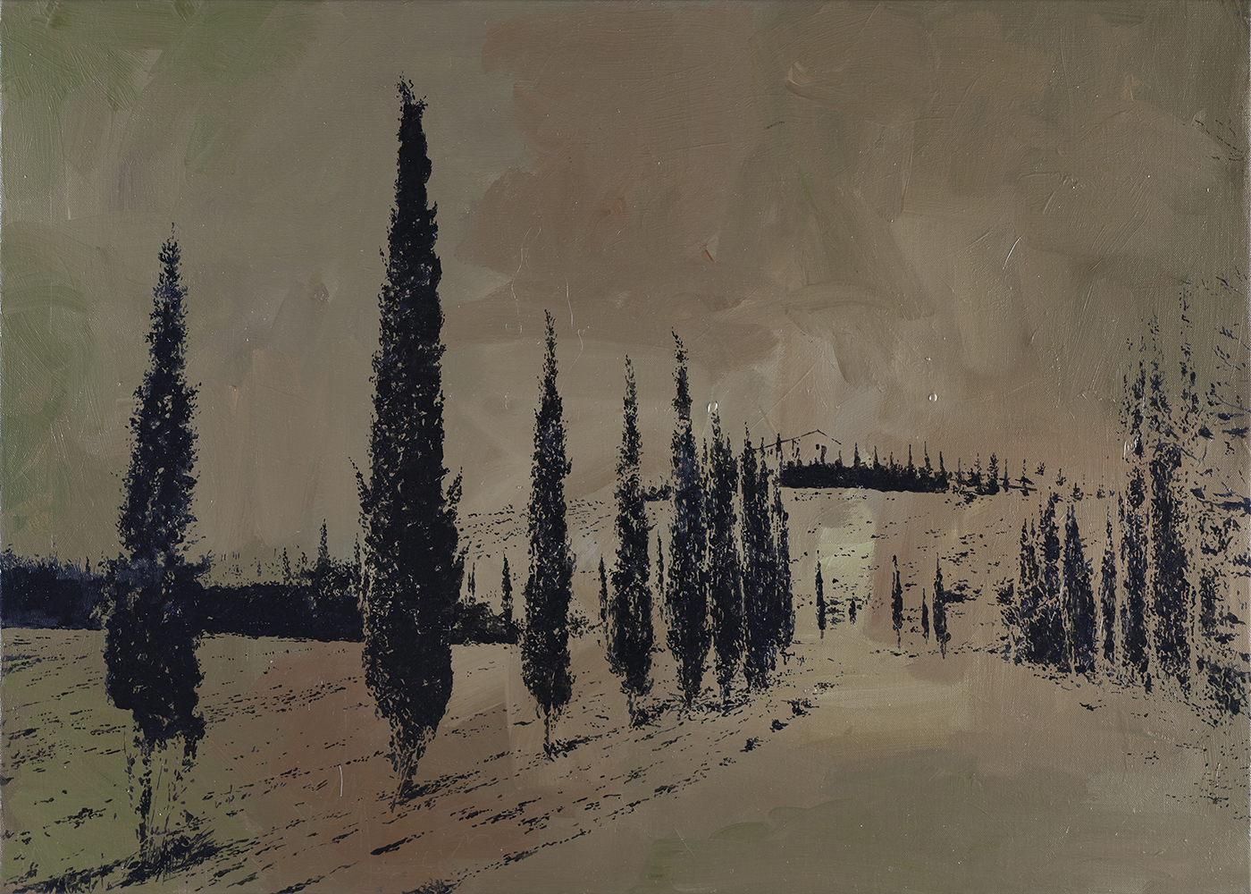 Alexandre Baptista, LANDSCAPES #2, 2024, óleo sobre tela de linho, 50x70 cm BD