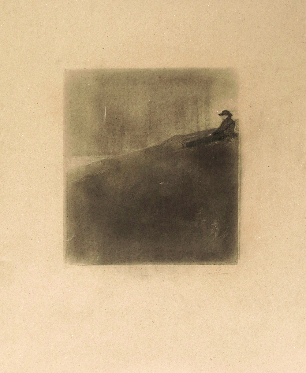 Pedro Pascoinho, Absence, 2019, carvão sobre papel, 55x60 cm BD