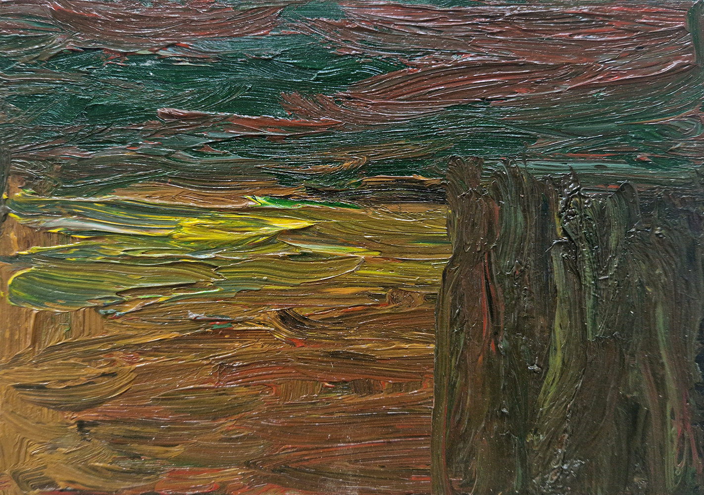 Pedro Cabrita Reis, Série II #12, 1-2-2020, óleo sobre madeira, 23x33 cm BD