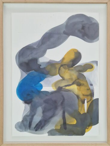 Dylan Silva, Pretending to be someone, 2023, aguarela sobre papel, 50x35 cm BD