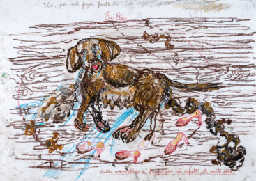 Fátima Mendonça, Diário-dias incertos, 2020-2022, técnica mista sobre papel, 29,6x42 cm BD