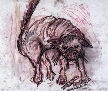 Fátima Mendonça, Fome, 2020-2022, técnica mista sobre papel, 35,5x42 cm BD