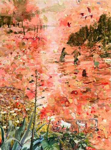 Isabel Sabino, Anda come, 2022, acrílico sobre tela, 152x112 cm BD