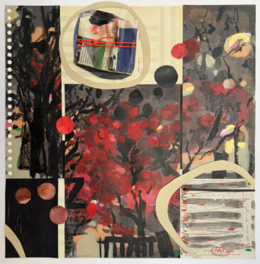 Isabel Sabino, Zaza, 2025, técnica mista sobre papel, 43x43 cm BD