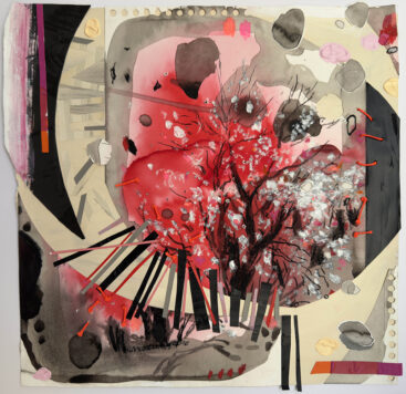 Isabel Sabino, Zeva, 2025, técnica mista sobre papel, 43x43 cm BD