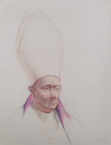 Jorge Pinheiro, Bispo, 1989, lápis de cor sobre papel, 60x46 cm BD