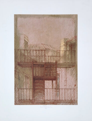 Rogério Ribeiro, Sem título, 1987, serigrafia ed Galeria Nasoni 31-200, 64x49 cm BD