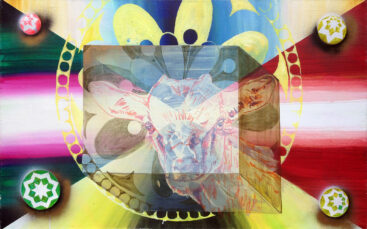 Kristina Girke, Cabra em Aspic, 2014, óleo sobre tela de linho, 85x135 cm BD