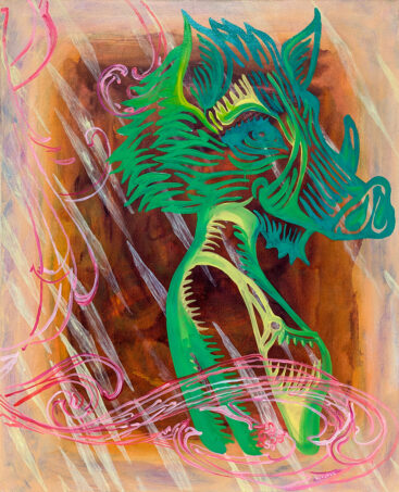 Kristina Girke, Hollywood, 2025, óleo sobre tela, 107x87 cm BD