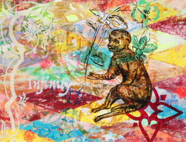 Kristina Girke, O Sábio das Plantas, 2018, óleo sobre tela de linho, 100x130 cm BD