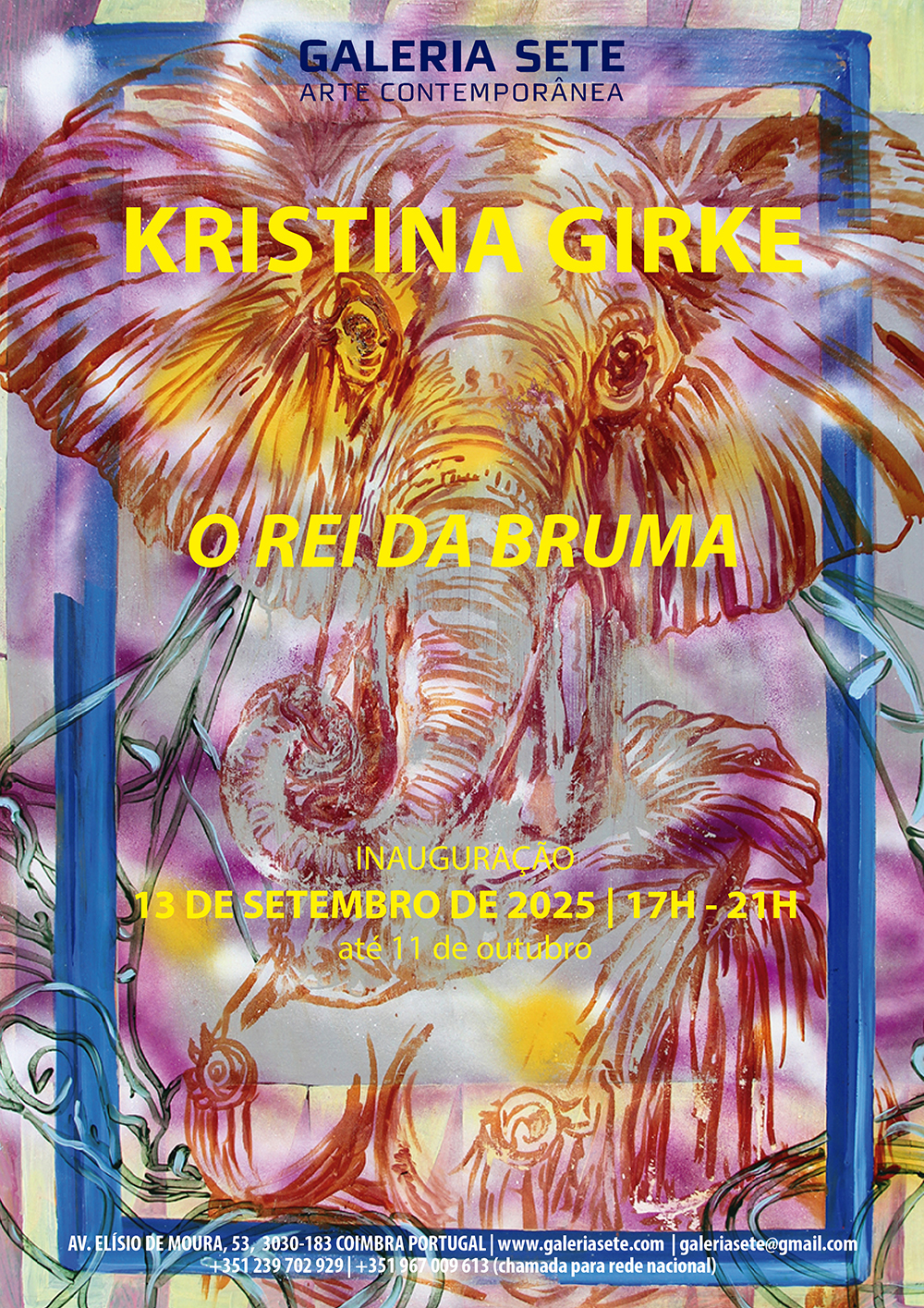 Kristina Girke, O Rei da bruma, convite, exposição individual