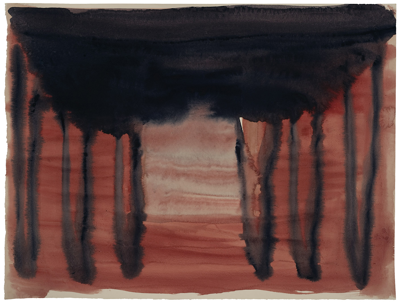 Pedro Calapez, Paisagem 01, 2010, aguarela sobre papel, 45x60 cm BD