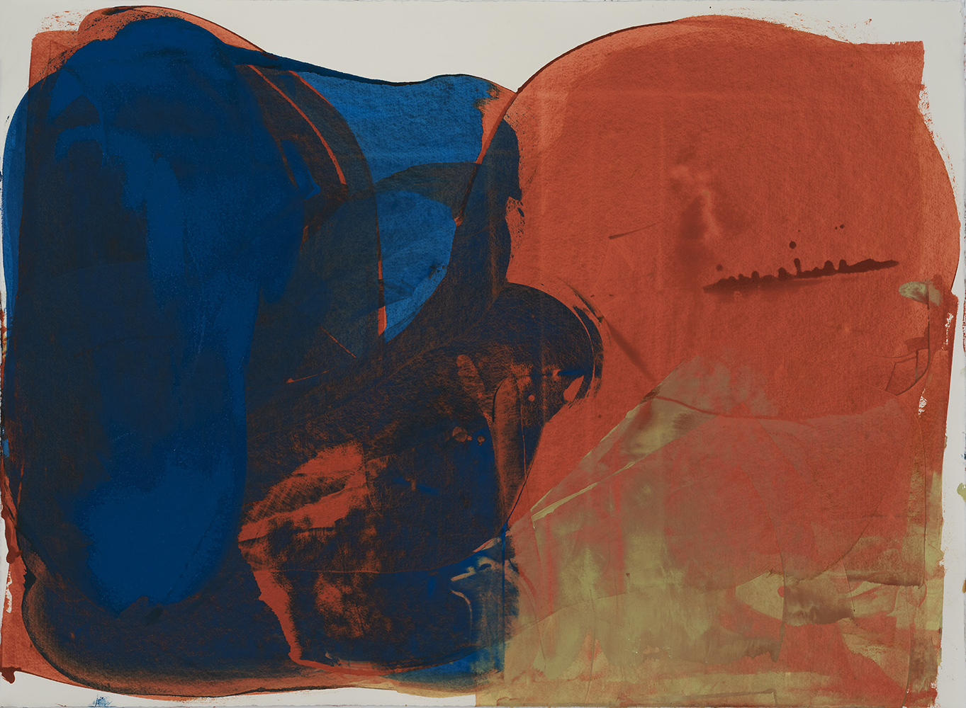 Pedro Calapez, Ruído 03, 2017, esmalte sintético sobre papel acid free, 78x106 cm BD