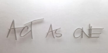 Susana Chasse, ACT AS ONE, 2025, impressão com braço Robótico em rPETG Cristal, 150 cm BD