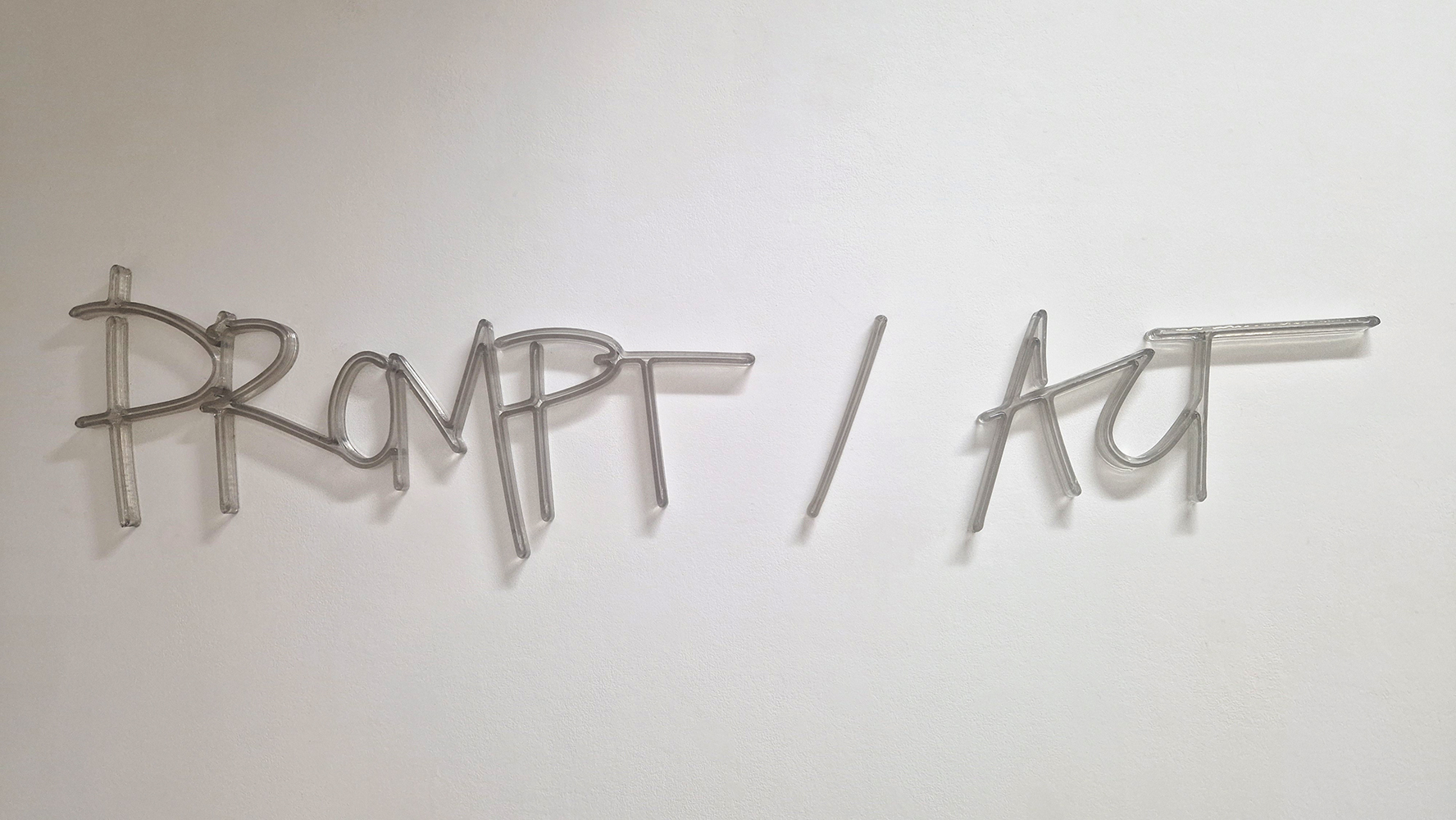 Susana Chasse, PROMPT ACT, 2025, impressão com braço Robótico em rPETG Cristal, 130 cm BD