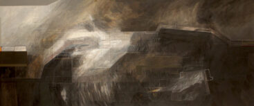 Susana Chasse, PROMPT ACT III, 2025, técnica mista sobre tela, 80x190 cm BD