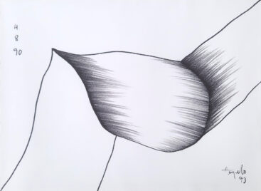 Ângelo de Sousa, Sem título, 1993, carvão sobre papel, 50x65 cm BD