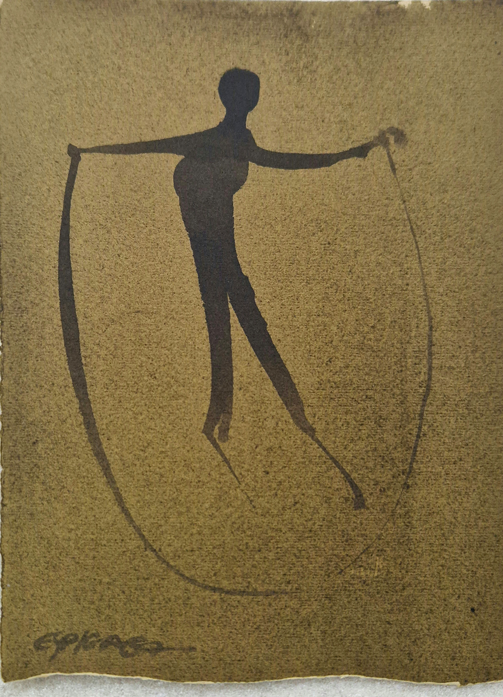 Espiga Pinto, Sem título, 1967, desenho sobre papel, 24x17,5 cm BD
