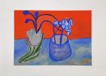 Joana Leitão Salvador, Flores II, 2025, guache sobre papel, 36x51 cm BD