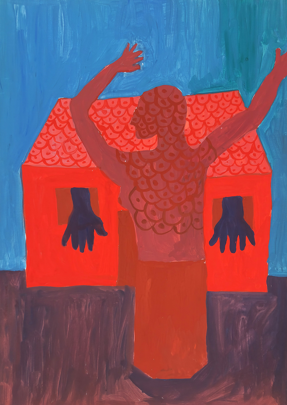 Joana Leitão Salvador, Sem título, 2018 nd, guache sobre papel, 59,5x42 cm BD