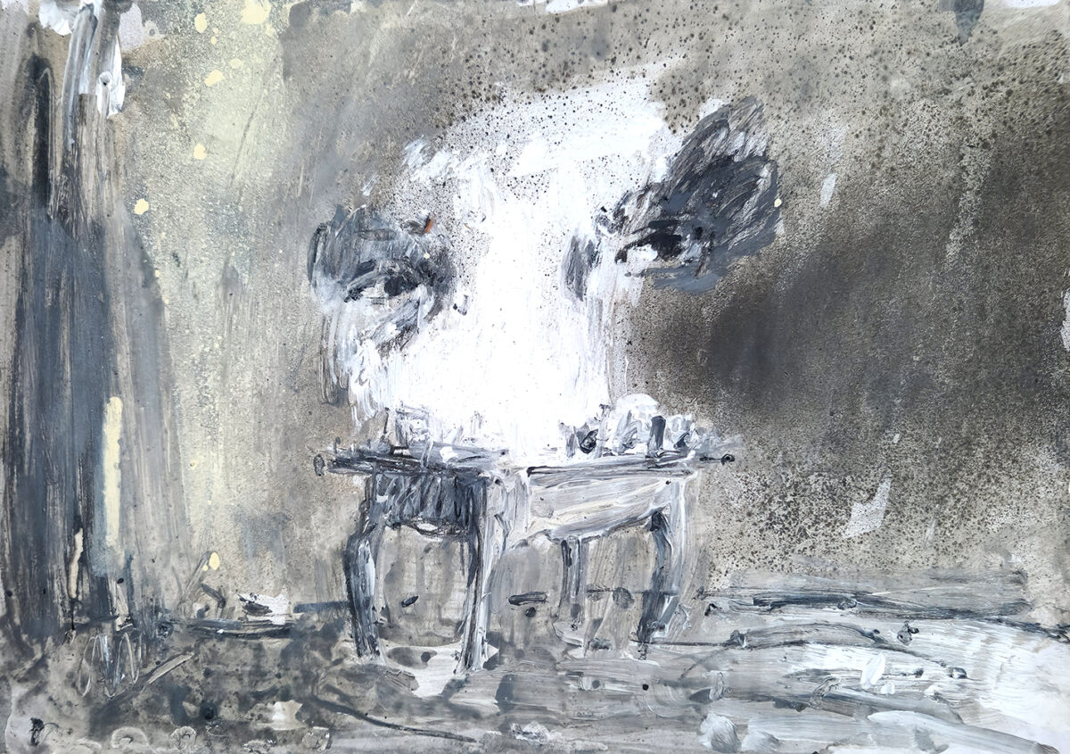 João Jacinto, Sem título, 2025, técnica mista sobre papel, 29,7x42 cm BD