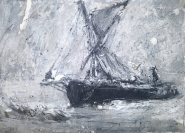 João Jacinto, Sem título, 2025, técnica mista sobre papel, 29,7x42,5 cm BD