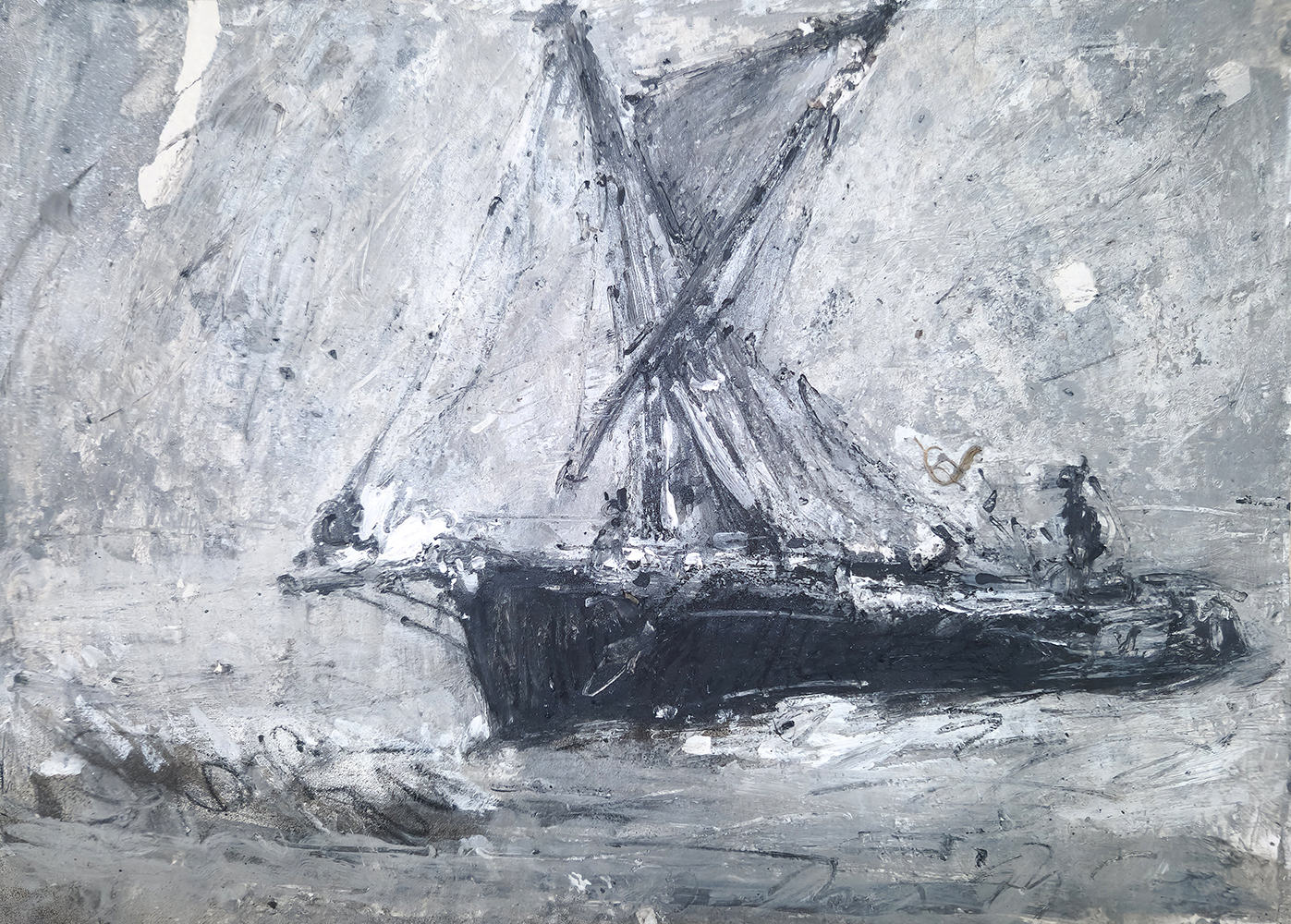 João Jacinto, Sem título, 2025, técnica mista sobre papel, 29,7x42,5 cm BD