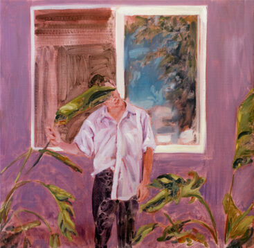 Juliana Julieta, See I’m stuck in a city but I belong in a field, 2018, óleo sobre tela, 50x50cm BD