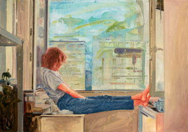 Juliana Julieta, at least we have windows, 2022, óleo sobre tela, 68,5x97 cm BD