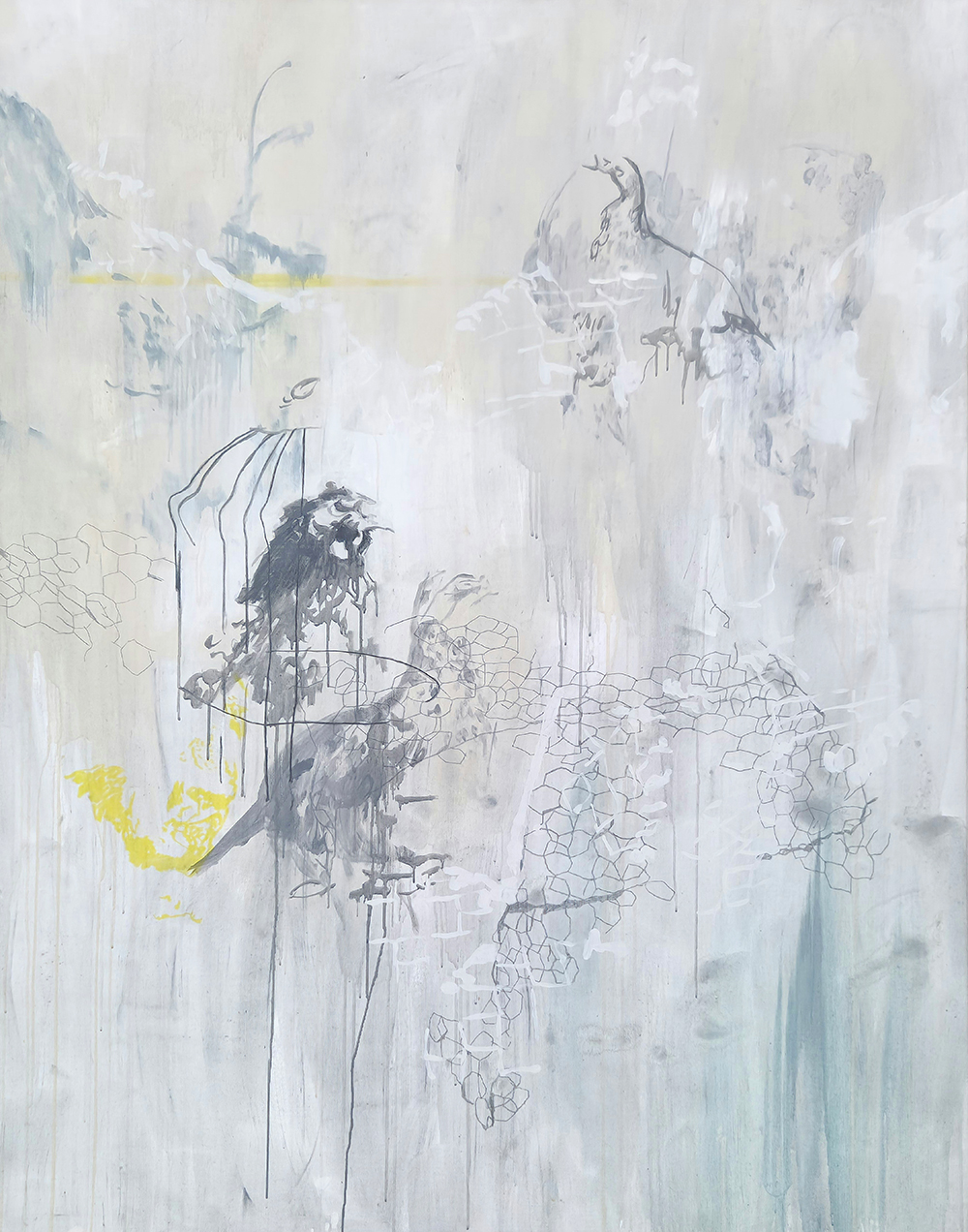 Tânia Caeiro, Sem título, 2011, técnica mista sobre tela, 152x117 cm BD