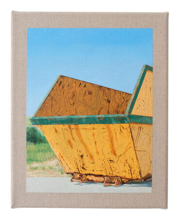 André Silva, Sobrevivência urbana 1, 2023, tinta acrílica em tela de linho cru, 30x24 cm BD