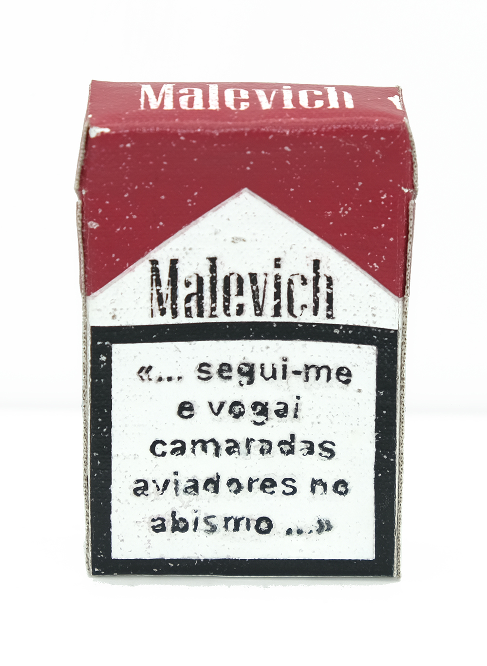 André Silva, Suprematismo de bolso, A pura sensação do vício I_A, 2026, tinta acrílica sobre tela de linho, 9x5,6x2,5 cm BD