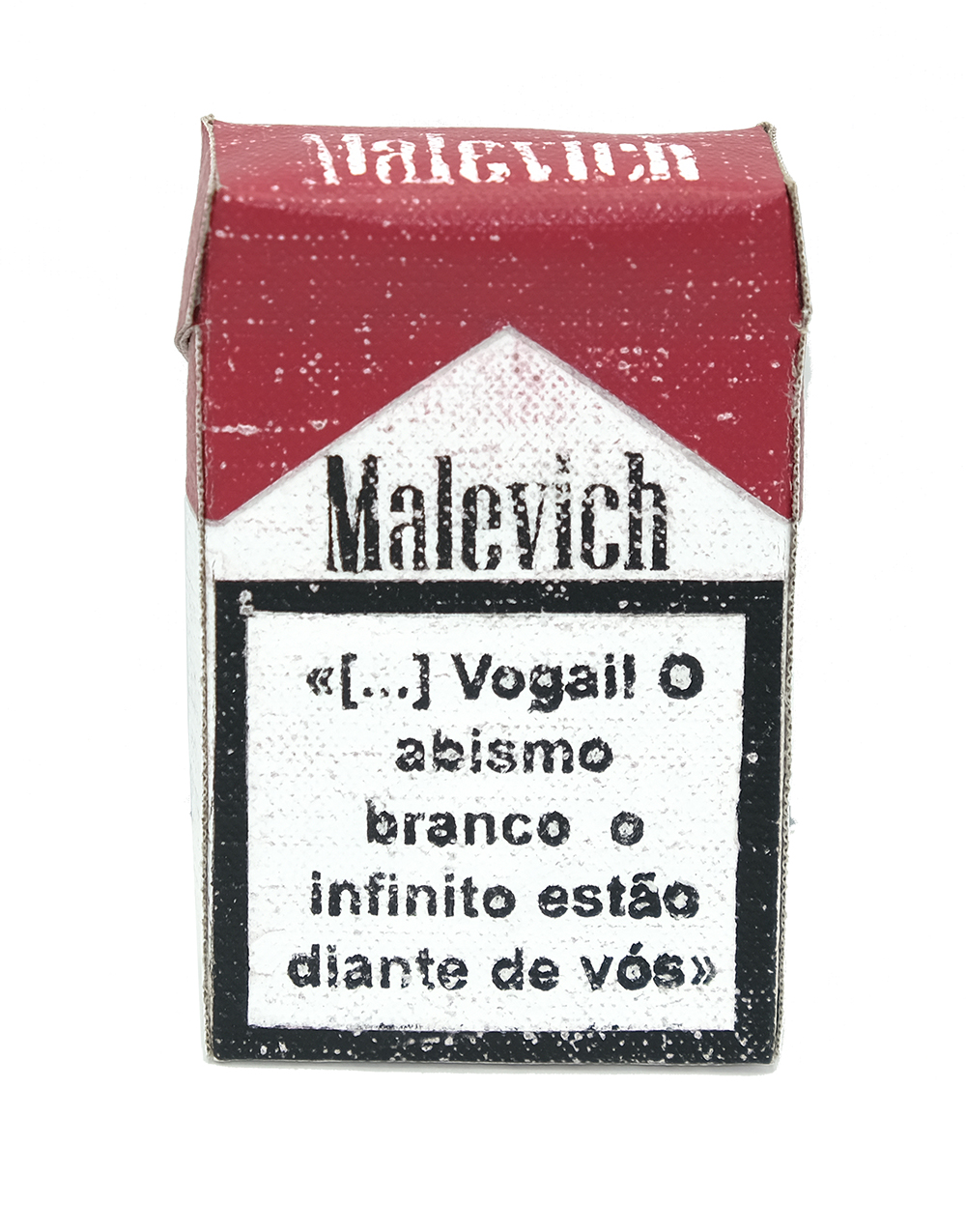 André Silva, Suprematismo de bolso, Consumo não objectivo I_A, 2026, tinta acrílica sobre tela de linho, 9x5,6x2,5 cm BD