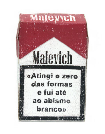 André Silva, Suprematismo de bolso, Grau zero do hábito I_A, 2026, tinta acrílica sobre tela de linho, 9x5,6x2,5 cm BD