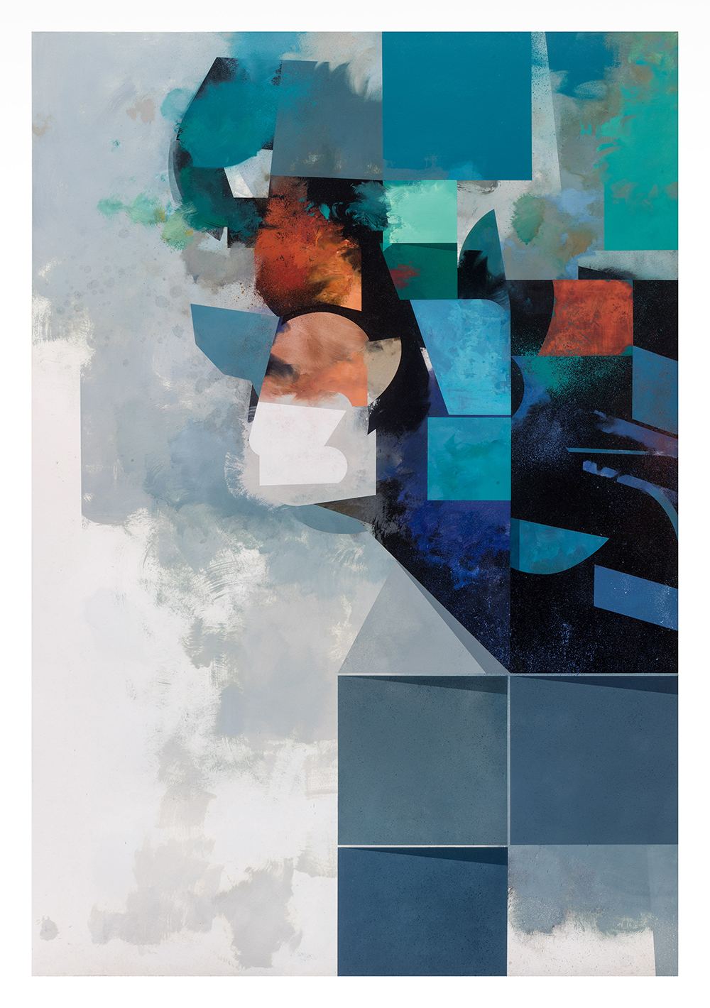 Gil Maia, Série Bálsamo 13, 2026, óleo sobre papel, 153x107 cm BD