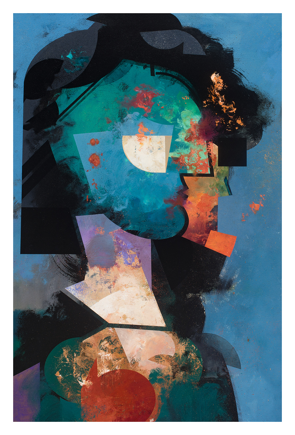 Gil Maia, Série Bálsamo 15, 2026, óleo sobre papel, 107x70 cm BD
