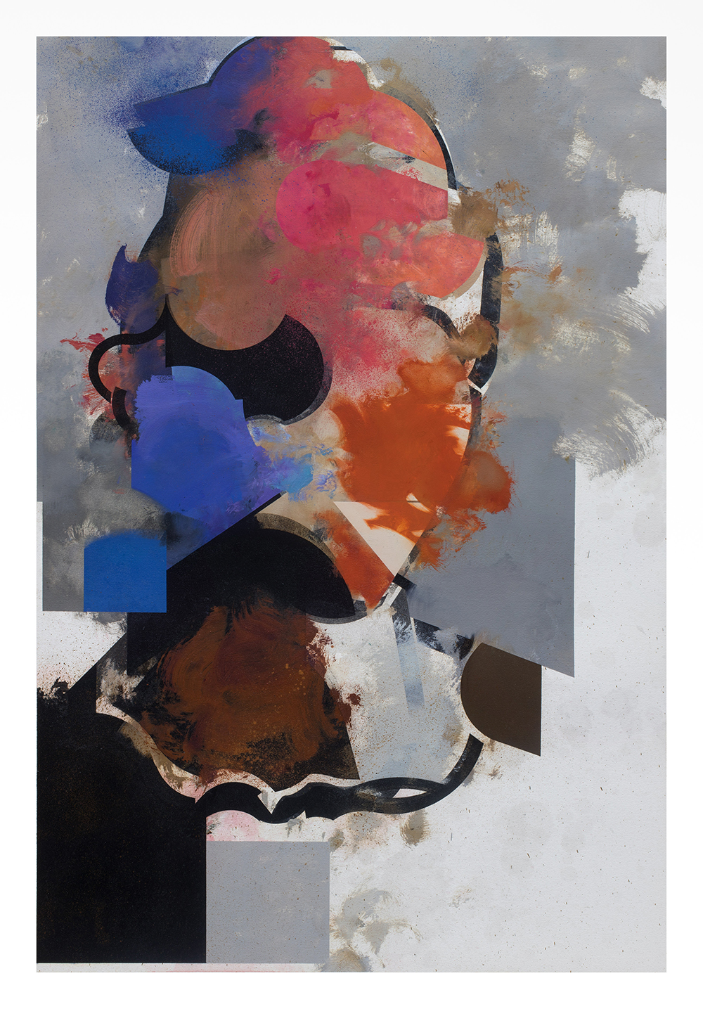 Gil Maia, Série Bálsamo 17, 2026, óleo sobre papel, 107x70 cm BD