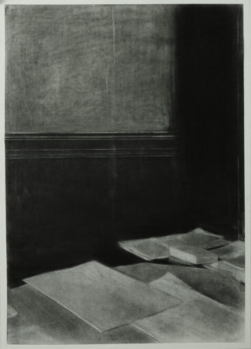 Pedro Pascoinho, Still II, 2026, carvão sobre papel, 70x50 cm BD